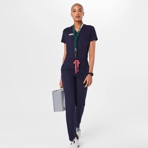 FIGS Racing Navy Scrub Set MEDIUM